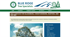 Desktop Screenshot of blueridgetreespecialists.com